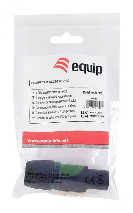 Equip Cableverbinder 4-Polig Speakon Negro Verde