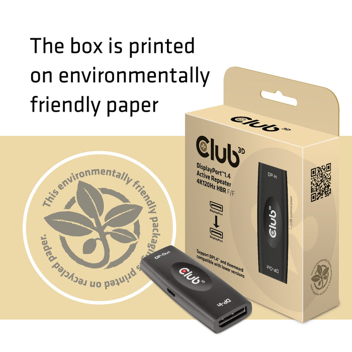 EAN 8719214471590 - CLUB3D CAC-1007 cambiador de género para cable DisplayPort Negro imagen 6