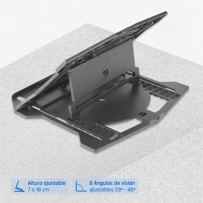 EAN 8435364319772 - iggual RPSV17A Soporte para ordenador portátil Negro 43,2 cm (17") imagen 3