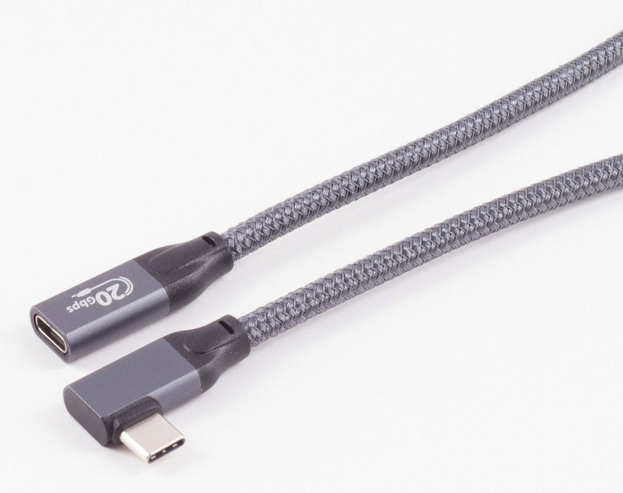 Shiverpeaks Usb-C Verlängerungscable 3.2 90° Pro 1m