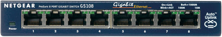EAN 0606449025187 - NETGEAR GS108GE switch No administrado Gigabit Ethernet (10/100/1000) Azul imagen 1