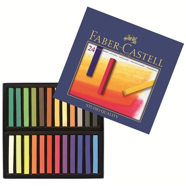 Tiza Pastel Faber Castell Estuche Carton De 24ud Colores Surtidos