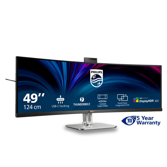 EAN 8712581804763 - Philips 49B2U6903CH/00 pantalla para PC 124 cm (48.8") 5120 x 1440 Pixeles Dual QHD LCD Gris imagen 4