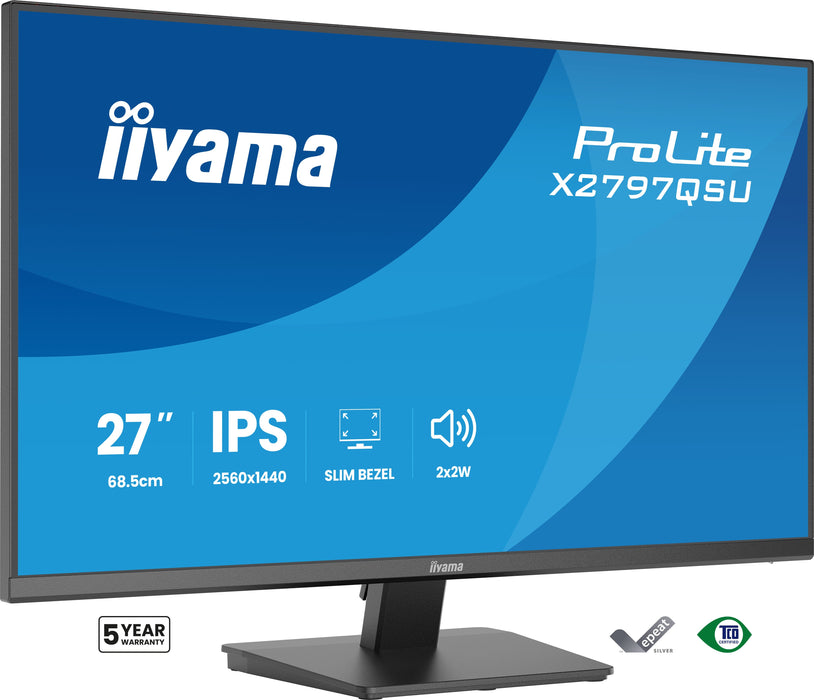 EAN 4948570126880 - iiyama ProLite X2797QSU-B1 pantalla para PC 68,6 cm (27") 2560 x 1440 Pixeles Quad HD LED Negro imagen 1