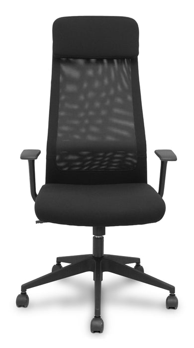 Piqueras Y Crespo Forol Silla Pro536 Basculante Tela Negra Brazos Fijos