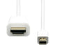 EAN 5714590105407 - ProXtend MDP1.2-HDMI-003W adaptador de cable de vídeo 3 m Mini DisplayPort Blanco imagen 2