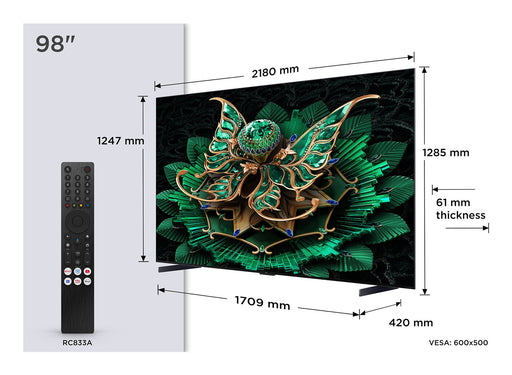 EAN 5901292525705 - TCL 98C7K Televisor 2,49 m (98") 4K Ultra HD Smart TV Wifi Metálico 3000 cd / m² imagen 2