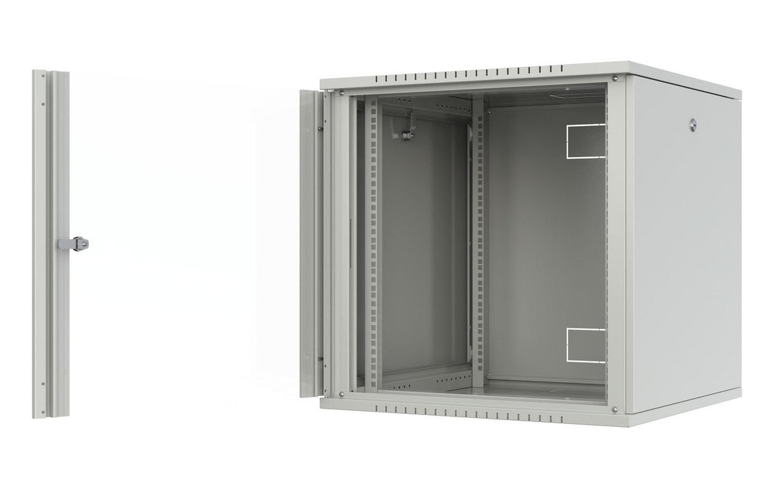 Quick Assembly Flat Pack 19"  12u Rack Wall Mount W:600 X