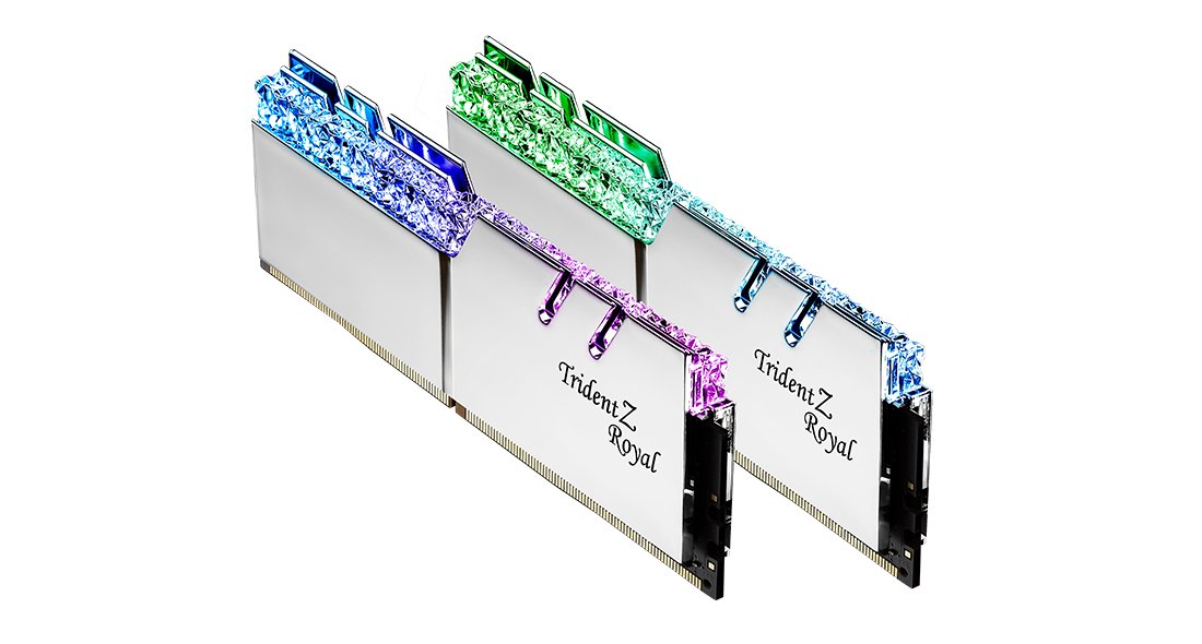 Memoria Ram G.Skill Trident Z Royal Ddr4 64gb 2x32gb 4000mhz Cl18 1.4v Silver