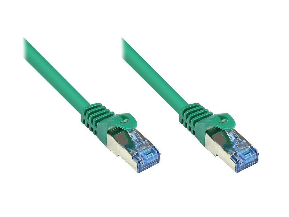 Goodconnections Cable De Red Mit Rastnasenschutz, Cat. 6a, S Ftp, Pimf, Halogenfrei, 500mhz, Grün, 20m,
