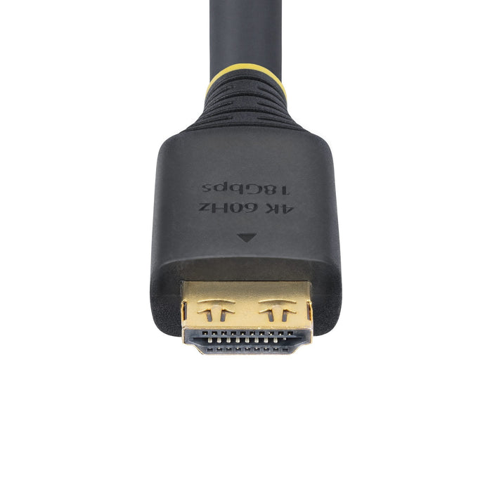 Cable Startech.Com High Speed Hdmi Hdmi Macho A Hdmi Macho 7 M Blindado Negro Sin Halógenos Pasivo Admite 4k60hz Soporte 1440p (Uwqhd) A 144hz 1080p Hasta 240hz