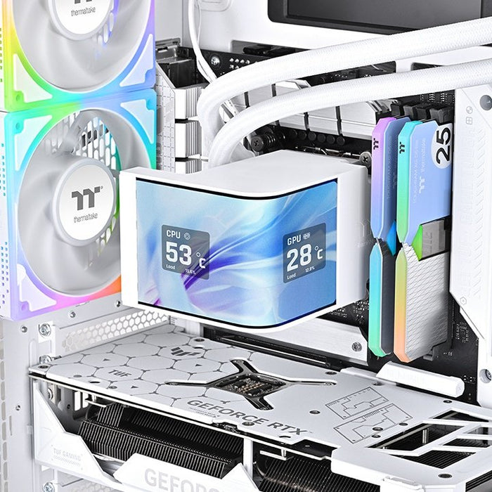 Refrigeración Líquida Cpu K Thermaltake Magcurve 360 Ultra Snow All-In-One Liquid Cooler System Argb Fan
