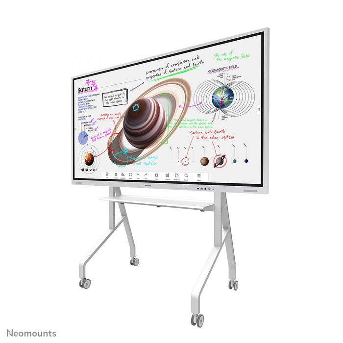 EAN 8717371441203 - Neomounts FL50-525WH1 mueble y soporte para dispositivo multimedia Blanco Panel plano Mesita con ruedas p imagen 3