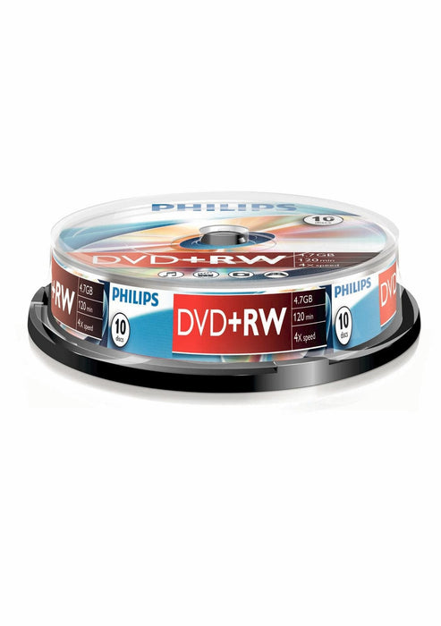 Philips Dvd+Rw 4,7gb 10pcs Spindel 4x