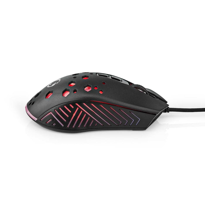 EAN 5412810411276 - Nedis GMWD410BK ratón Juego mano derecha USB tipo A Óptico 7200 DPI imagen 3