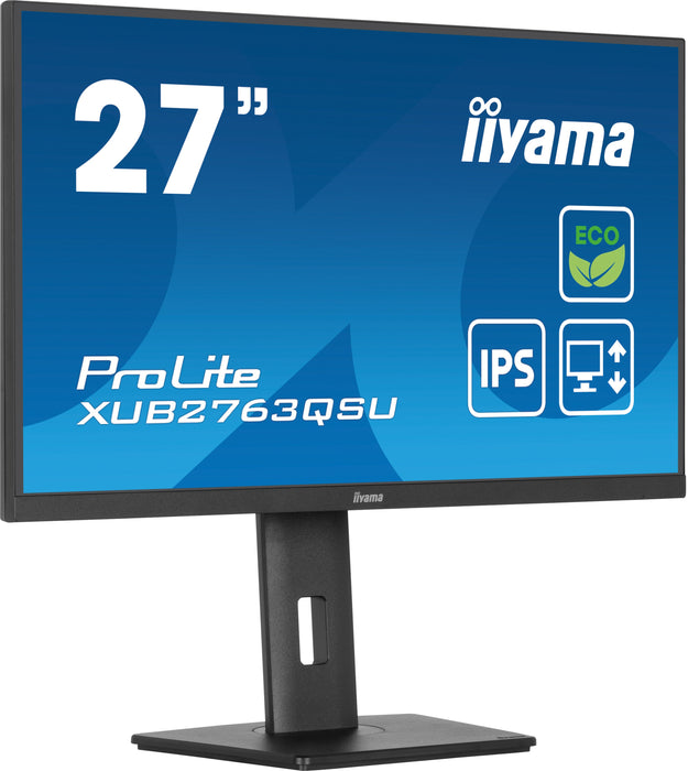 EAN 4948570124282 - iiyama ProLite XUB2763QSU-B1 pantalla para PC 68,6 cm (27") 2560 x 1440 Pixeles Quad HD LED Negro imagen 6