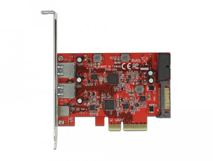 EAN 4043619904921 - DeLOCK 90492 tarjeta y adaptador de interfaz USB 3.2 Gen 1 (3.1 Gen 1), USB 3.2 Gen 2 (3.1 Gen 2) imagen 1