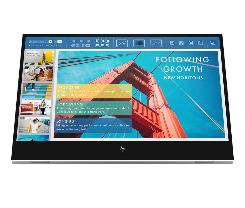 EAN 5715063338971 - HP E-Series E14 G4 Portable Monitor pantalla para PC 35,6 cm (14") 1920 x 1080 Pixeles Full HD LCD Plata imagen 1