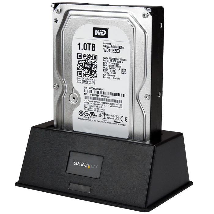 EAN 0065030855303 - StarTech.com SDOCKU33BV base de conexión para disco duro USB 3.2 Gen 1 (3.1 Gen 1) Type-B imagen 3