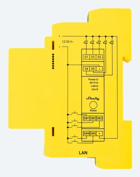 EAN 3800235268216 - Shelly Pro RGBWW PM Inalámbrico Amarillo imagen 4