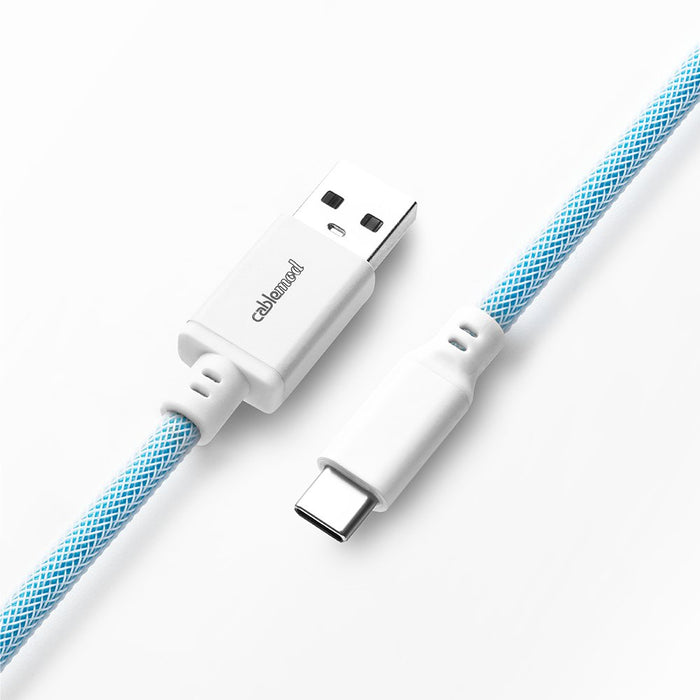 Cablemod Classic Coiled Keyboard Cable Usb-C A Usb Tipo A, Blueberry Cheesecake - 150cm