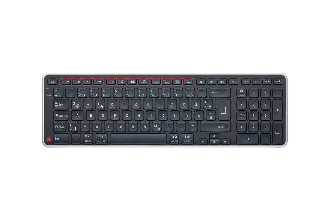 EAN 0743870006795 - Contour Design Balance teclado Universal RF inalámbrica + USB QWERTZ Alemán Negro imagen 2