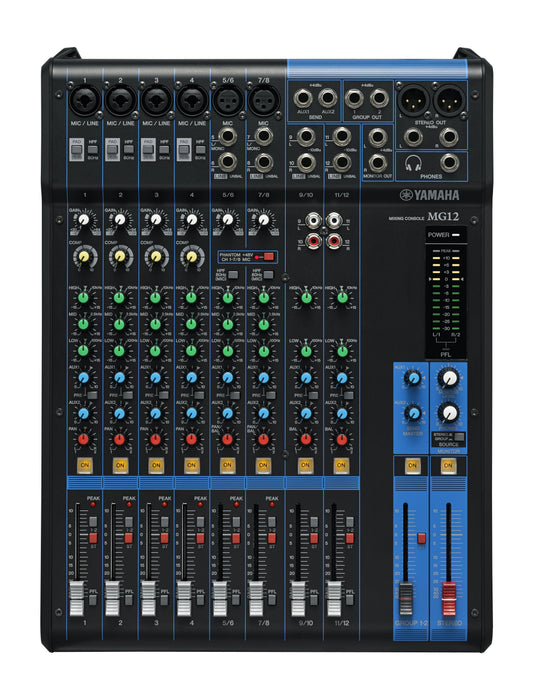 Yamaha Mg12 Audio Mixer 12 Channels