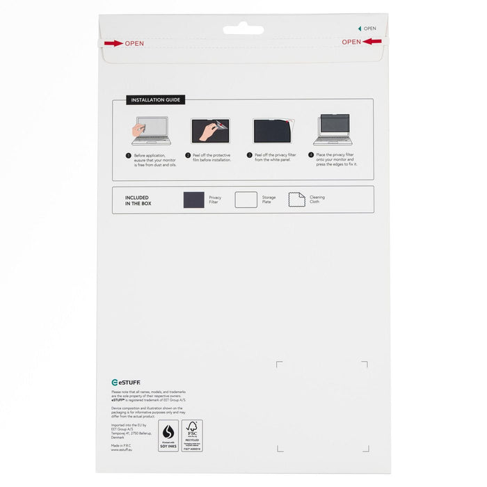 EAN 5715063113189 - eSTUFF GLBW08192131 filtro para monitor 21,1 cm (8.3") Tableta Filtro de privacidad para pantallas sin ma imagen 2