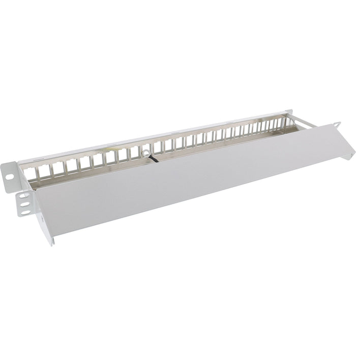 Patch Panel En Blanco Inline Con Extraíble 19" 24 Puertos 1u Gris Claro Ral7035