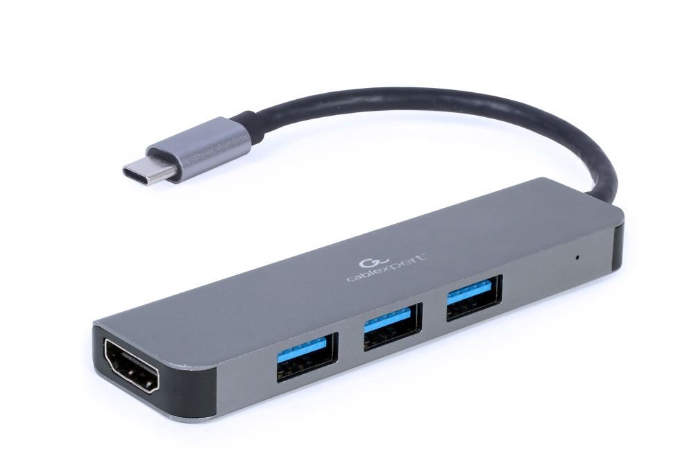 EAN 8716309121446 - Gembird A-CM-COMBO2-01 base para portátil y replicador de puertos USB 3.2 Gen 1 (3.1 Gen 1) Type-C Gris imagen 2