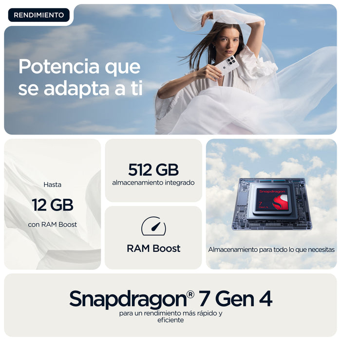 Motorola Edge 70 512gb (Cloud Dancer, Android, 12 Gb) Pba50054se