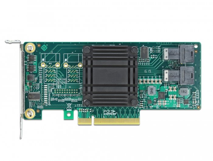 Pci Express X8 Karte Zu 2 X Intern Sff-8643 Nvme - Low Profile Formfaktor
