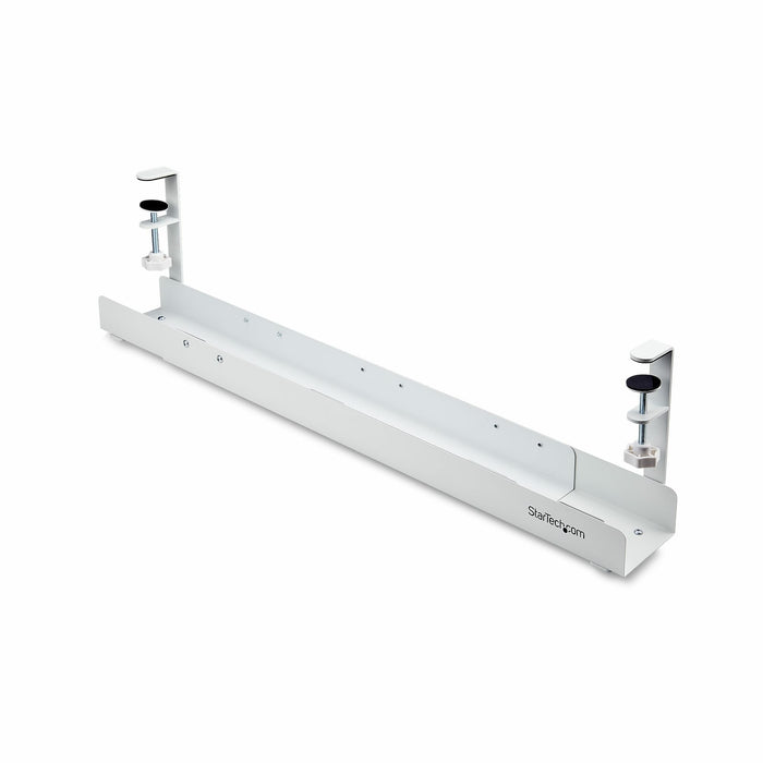 Startech Under Desk Cable Management Tray, Clamp-On Installation