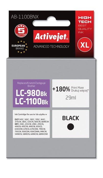 EAN 5901452124816 - Activejet AB-1100BNX cartucho de tinta 1 pieza(s) Compatible Alto rendimiento (XL) imagen 1