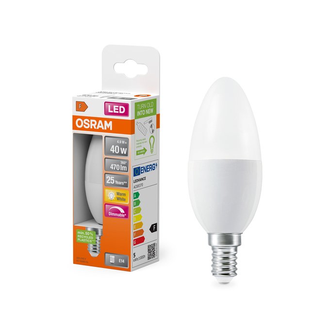 EAN 4058075430914 - Osram LED SUPERSTAR lámpara LED Blanco cálido 2700 K 4,9 W E27 F imagen 5
