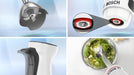 EAN 4242005398492 - Bosch Serie 4 MSM4W210 licuadora 0,6 L Batidora de inmersión 600 W Negro, Blanco imagen 8