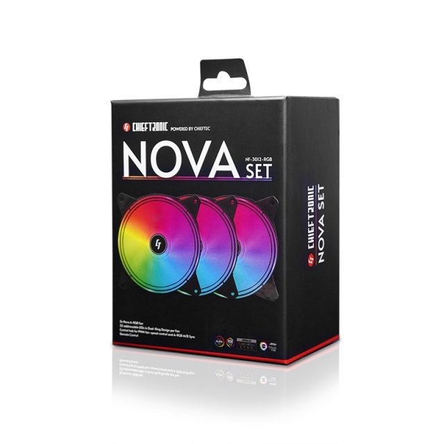 EAN 0753263077608 - Chieftec Chieftronic Nova Set Ventilador 12 cm Negro 3 pieza(s) imagen 12