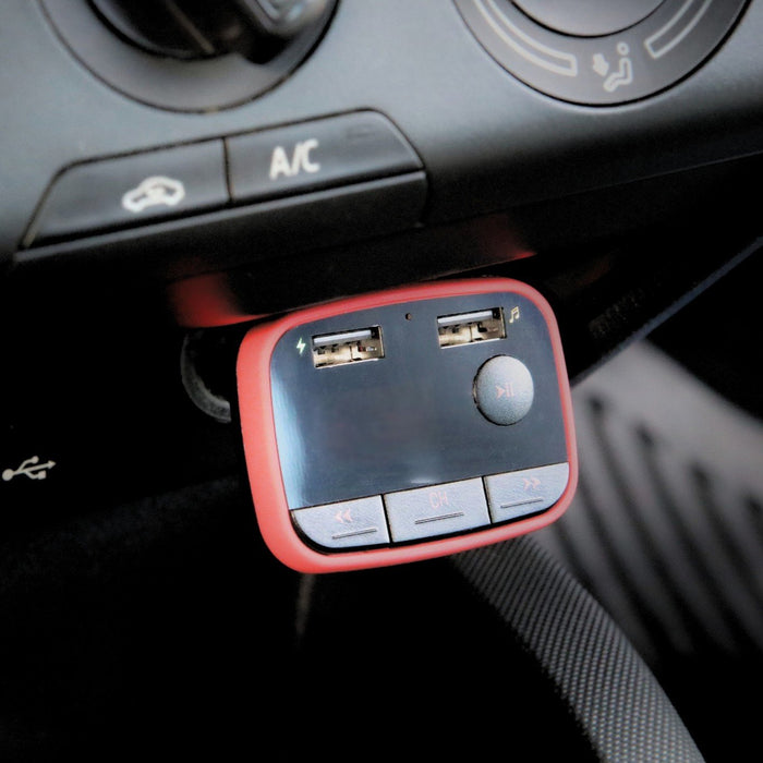 EAN 5901986044390 - Savio TR-10 transmisor FM 87 - 108 MHz Bluetooth/USB Negro, Rojo imagen 9