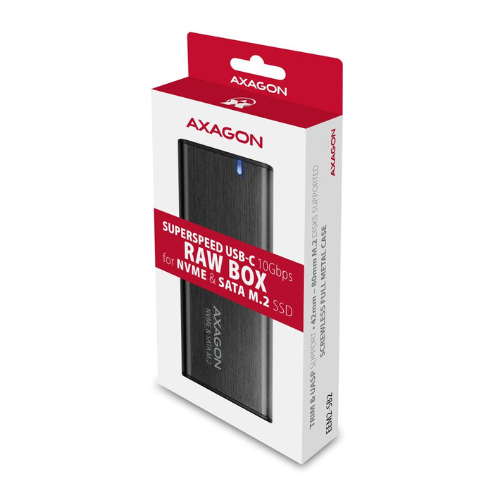EAN 8595247907097 - Axagon EEM2-SB2 caja para disco duro externo Caja externa para unidad de estado sólido (SSD) Negro M.2 imagen 12