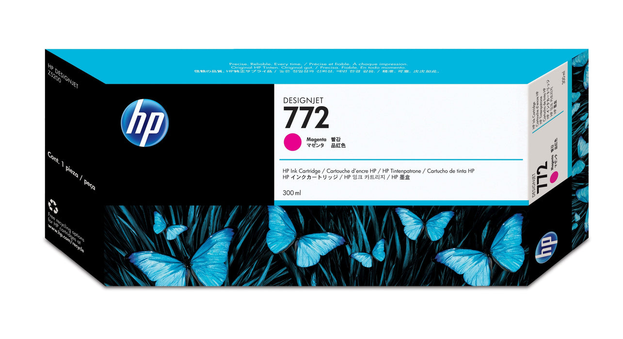EAN 0884962638996 - HP 772 300-ml Magenta DesignJet Ink Cartridge cartucho de tinta 1 pieza(s) Original Rendimiento estándar imagen 1