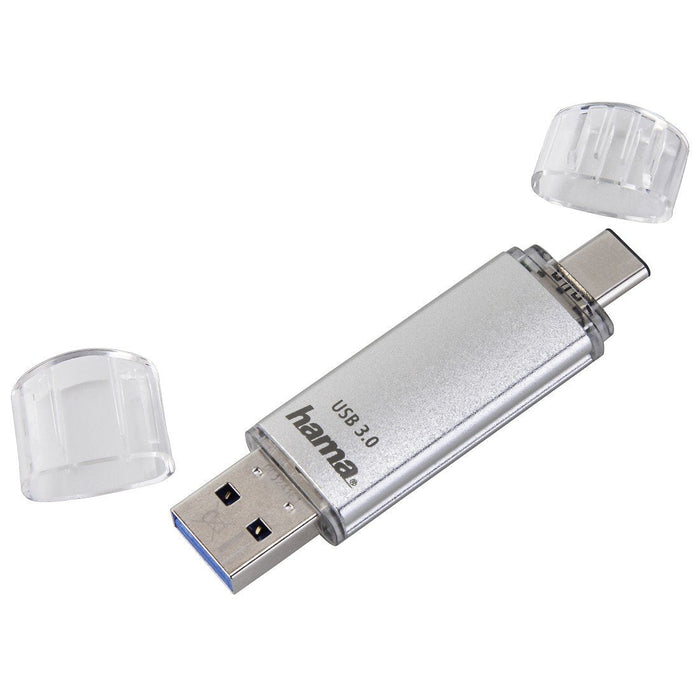 Hama Laeta Memoria Pendrive Usb 3.0 Con Tapa - 16gb De Capacidad - 40mb/S De Transferencia - Funcion Otg - Usb-C -