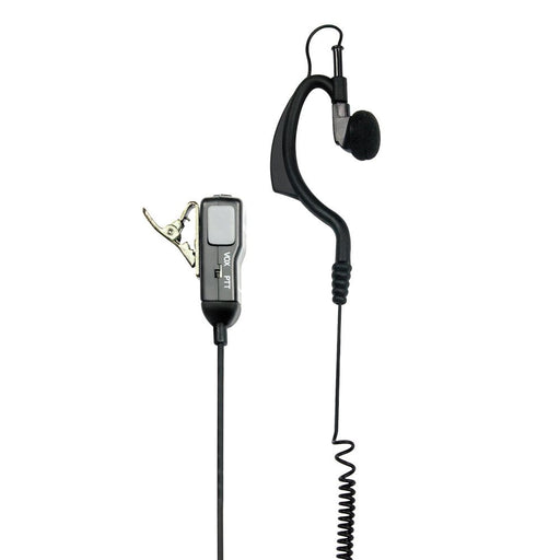 EAN 8011869157226 - Midland MA21-SX Auriculares Alámbrico gancho de oreja Negro, Gris imagen 1
