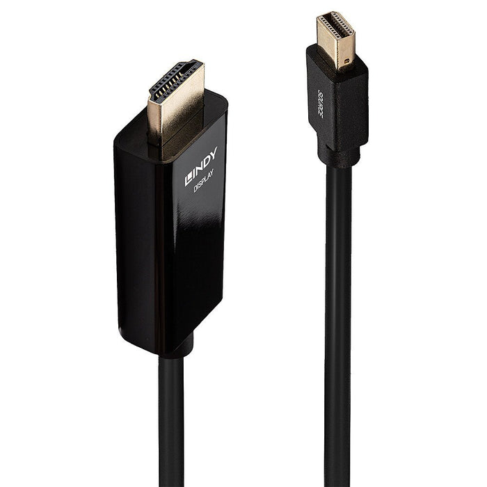EAN 4002888369282 - Lindy 36928 adaptador de cable de vídeo 3 m Mini DisplayPort HDMI tipo A (Estándar) Negro imagen 1
