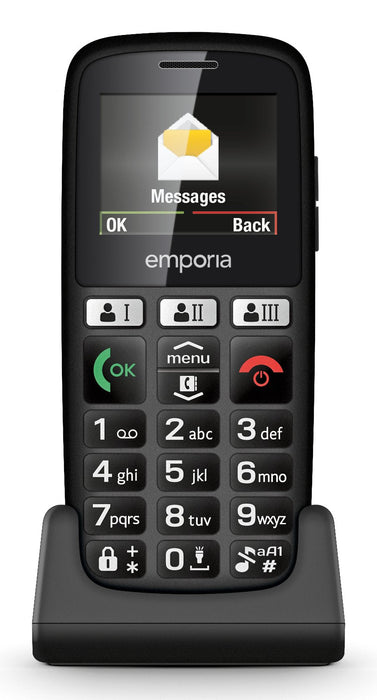 Emporia Happy 70 G Negro Teléfono Básico