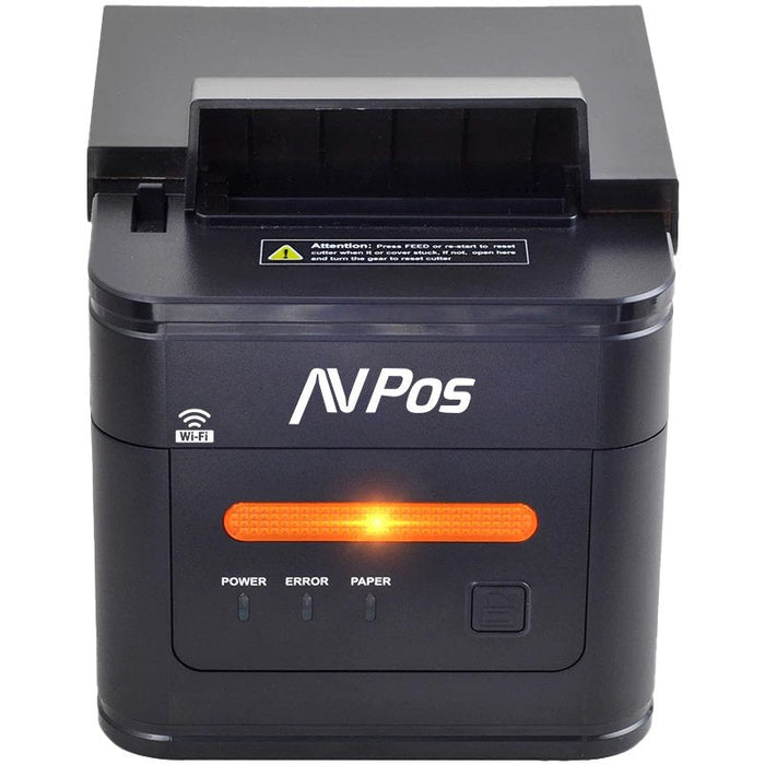 Avpos Avp-K46w Impresora Termica Tickets De Cocina K46w - Avisador Luz Y Acustico - Cubierta Resistente Agua, Aceite Y