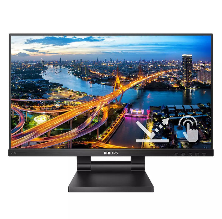 EAN 8712581772352 - Philips 242B1TC/00 pantalla para PC 60,5 cm (23.8") 1920 x 1080 Pixeles Full HD LED Pantalla táctil Negro imagen 2