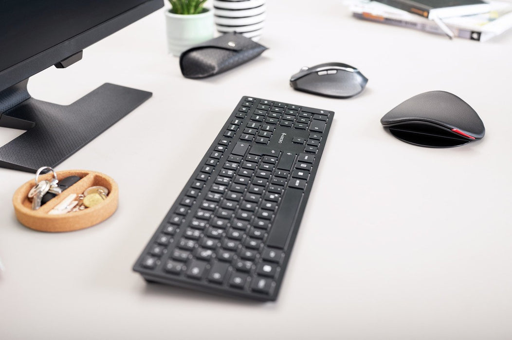 EAN 4025112097195 - CHERRY KW 9100 SLIM teclado Universal RF Wireless + Bluetooth QWERTY Inglés del Reino Unido Negro imagen 12
