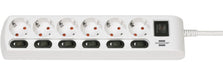 EAN 4007123667499 - Brennenstuhl 1153110126 base múltiple 2 m 6 salidas AC Interior Blanco imagen 1