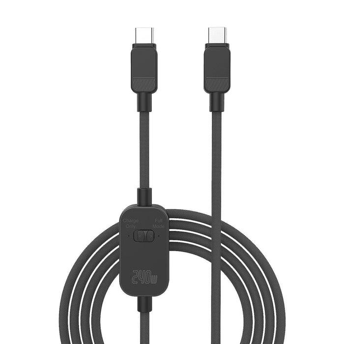 4smarts Usb-C Cable Privacycord 240w 1,2m, Negro