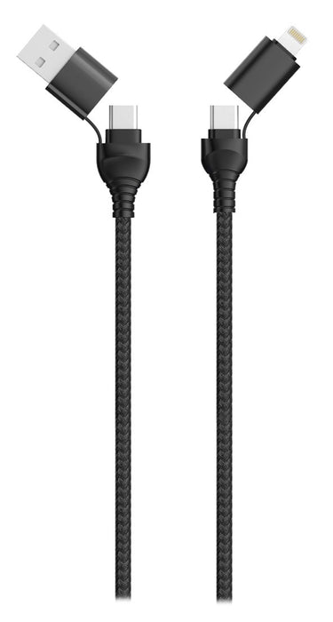 EAN 4010425973694 - 2GO 797369 cable USB 1,2 m USB A/USB C USB C/Lightning Negro imagen 1